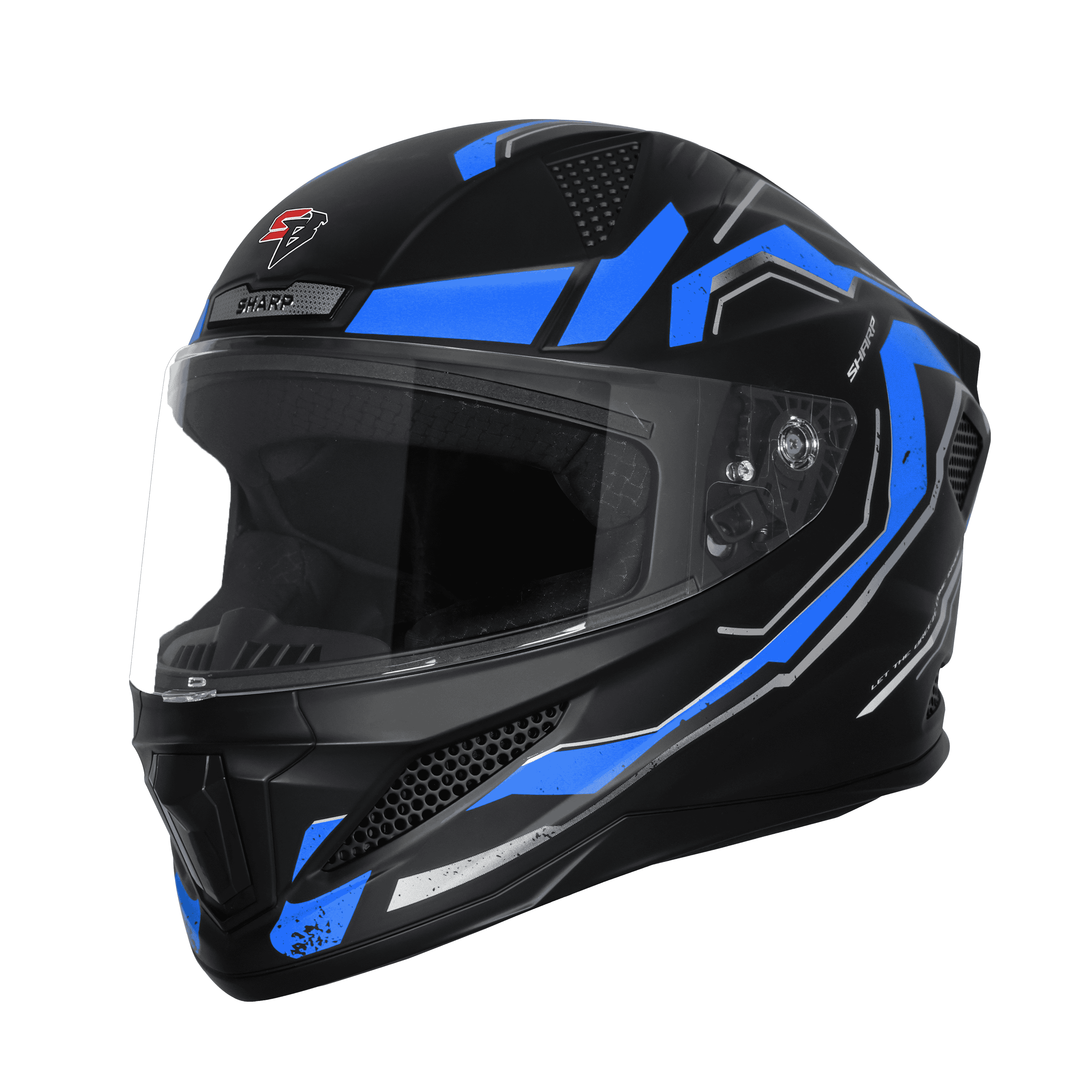 SBH-25 SV SHARP SPIRIT MAT BLACK WITH BLUE